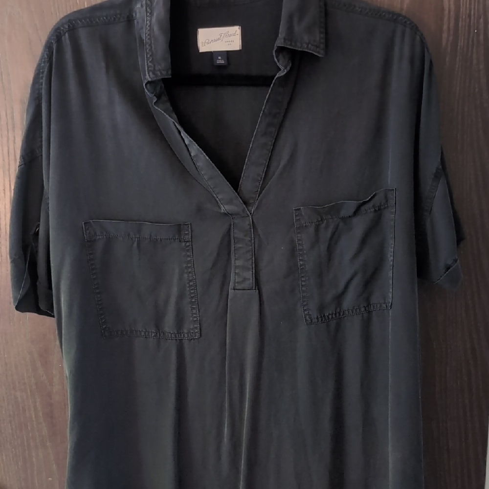 Universal Thread Black Casual Tshirt Dress